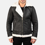 
Francis B-3 Noir Blouson Bombardier en Cuir pour Homme – alternate product view 1