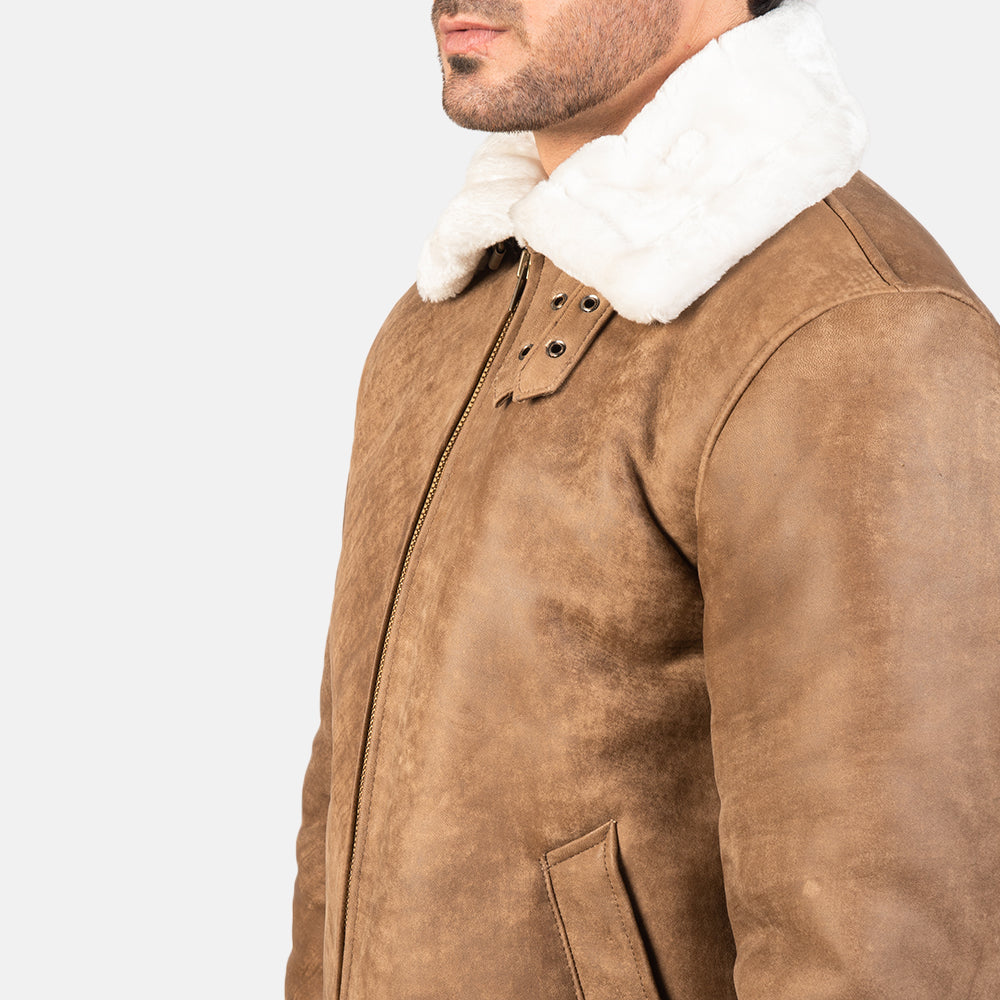 
Francis B-3 Noir Blouson Bombardier en Cuir pour Homme – alternate product view 6