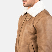 
Francis B-3 Noir Blouson Bombardier en Cuir pour Homme – alternate product view 6