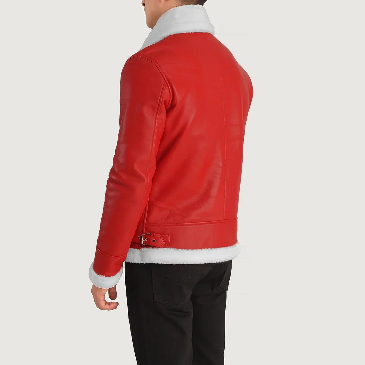 
Francis B-3 Noir Blouson Bombardier en Cuir pour Homme – alternate product view 5