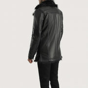 Authentic Sheepskin Leather with Semi-aniline Finish Grain Texture &amp; Heavy-Duty Seam Stitching Detail
