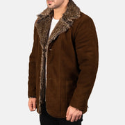 Furlong Manteau en Cuir Beige Manteau en Cuir pour Homme – Vue produit alternative 2