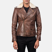 Furton Veste Motard en Cuir pour Homme – Vue produit alternative 3
