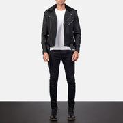 Furton Veste Motard en Cuir pour Homme – Vue produit alternative 3