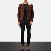 Furton Veste Motard en Cuir pour Homme – Vue produit alternative 3
