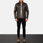Hudson Veste Motard en Cuir pour Homme – Vue produit alternative 3