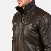 Hudson Veste Motard en Cuir pour Homme – Vue produit alternative 6