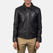 Men's Inferno Marron Veste en Cuir pour Homme - Vue de profil avec coupe de manche ergonomique