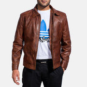 Inferno Leather Brown Jacket – Vue produit alternative 4