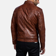 Inferno Leather Brown Jacket – Vue produit alternative 5