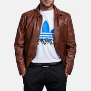 Inferno Leather Brown Jacket – Vue produit alternative 6