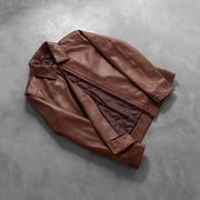 Inferno Leather Brown Jacket – Vue produit alternative 8