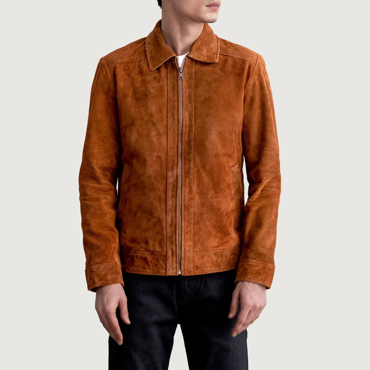 Inferno Leather Brown Jacket – Vue produit alternative 3