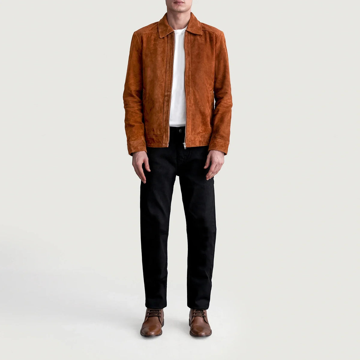 Inferno Leather Brown Jacket – Vue produit alternative 4