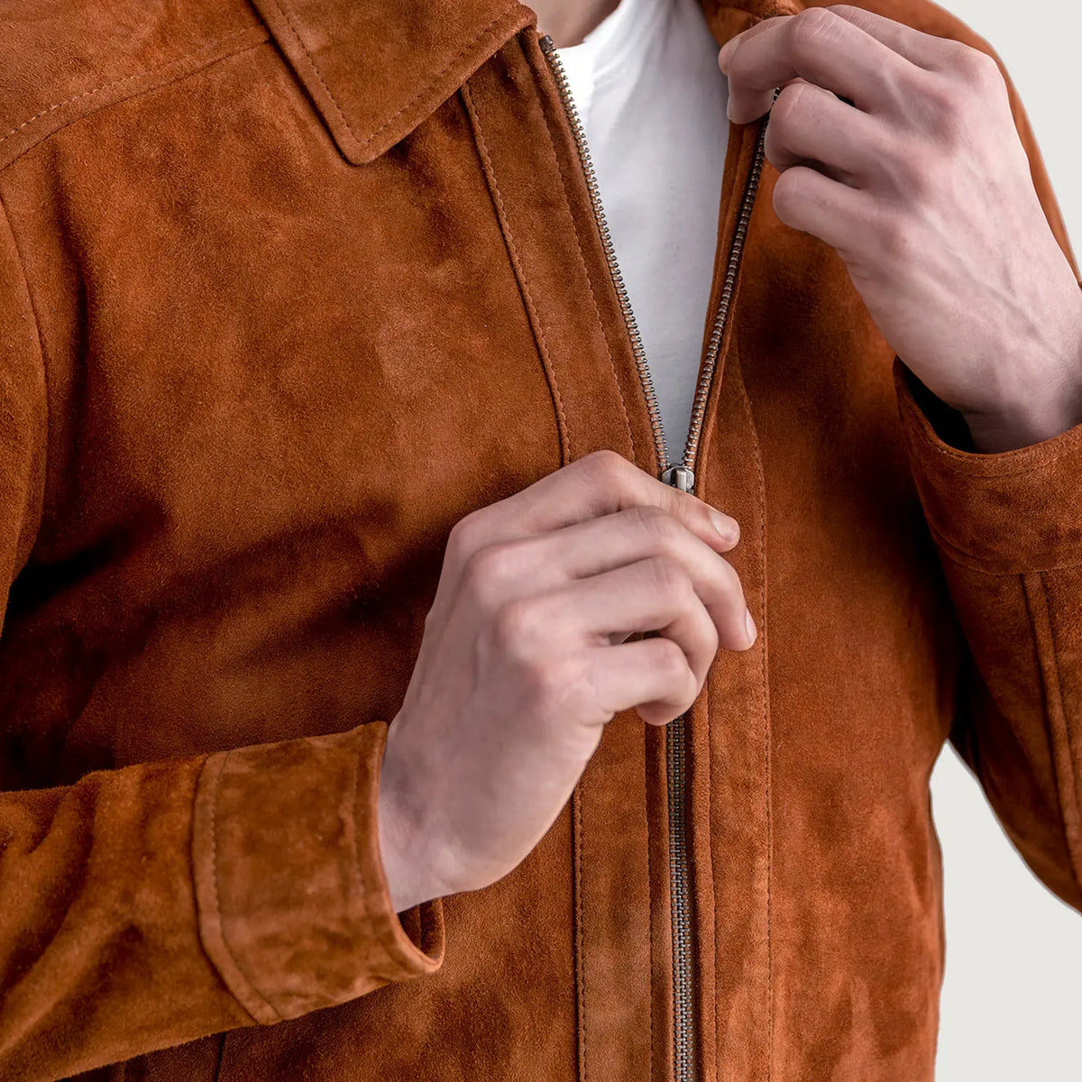 Inferno Leather Brown Jacket – Vue produit alternative 5
