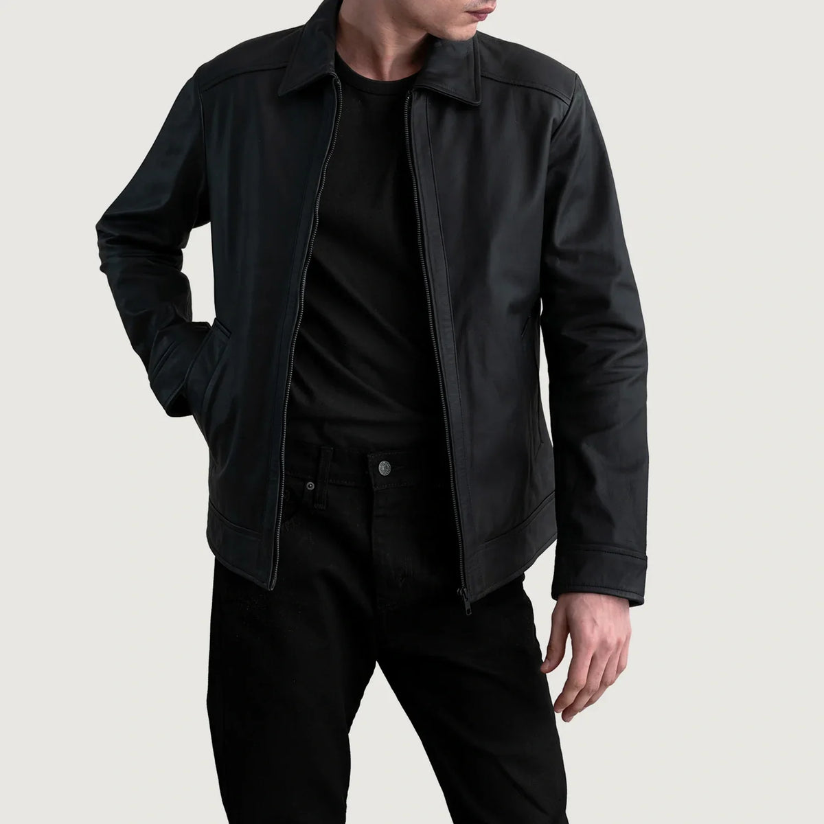 Inferno Leather Brown Jacket – Vue produit alternative 1