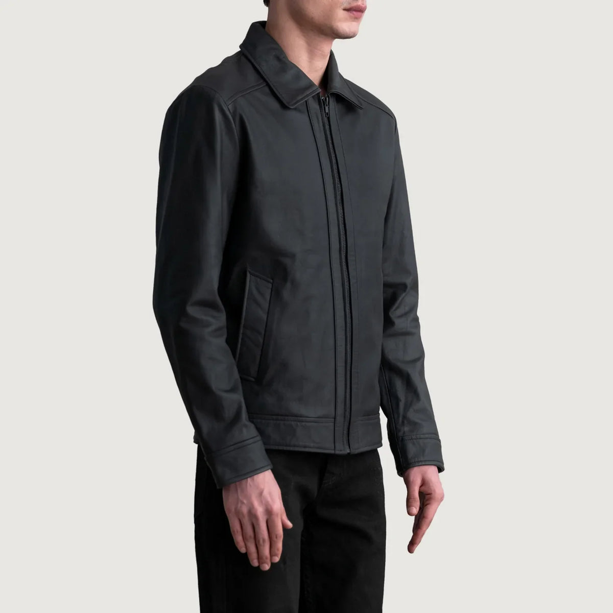 Inferno Leather Brown Jacket – Vue produit alternative 2