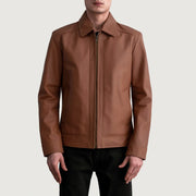Inferno Leather Brown Jacket – Vue produit alternative 3