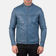 Ionic Veste Motard en Cuir pour Homme – Vue produit alternative 4
