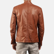 Ionic Veste Motard en Cuir pour Homme – Vue produit alternative 4
