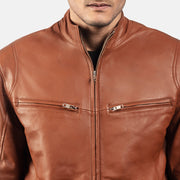Ionic Veste Motard en Cuir pour Homme – Vue produit alternative 6