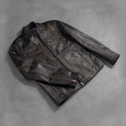 Ionic Veste Motard en Cuir pour Homme – Vue produit alternative 7