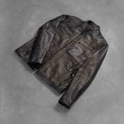 Ionic Veste Motard en Cuir pour Homme – Vue produit alternative 8