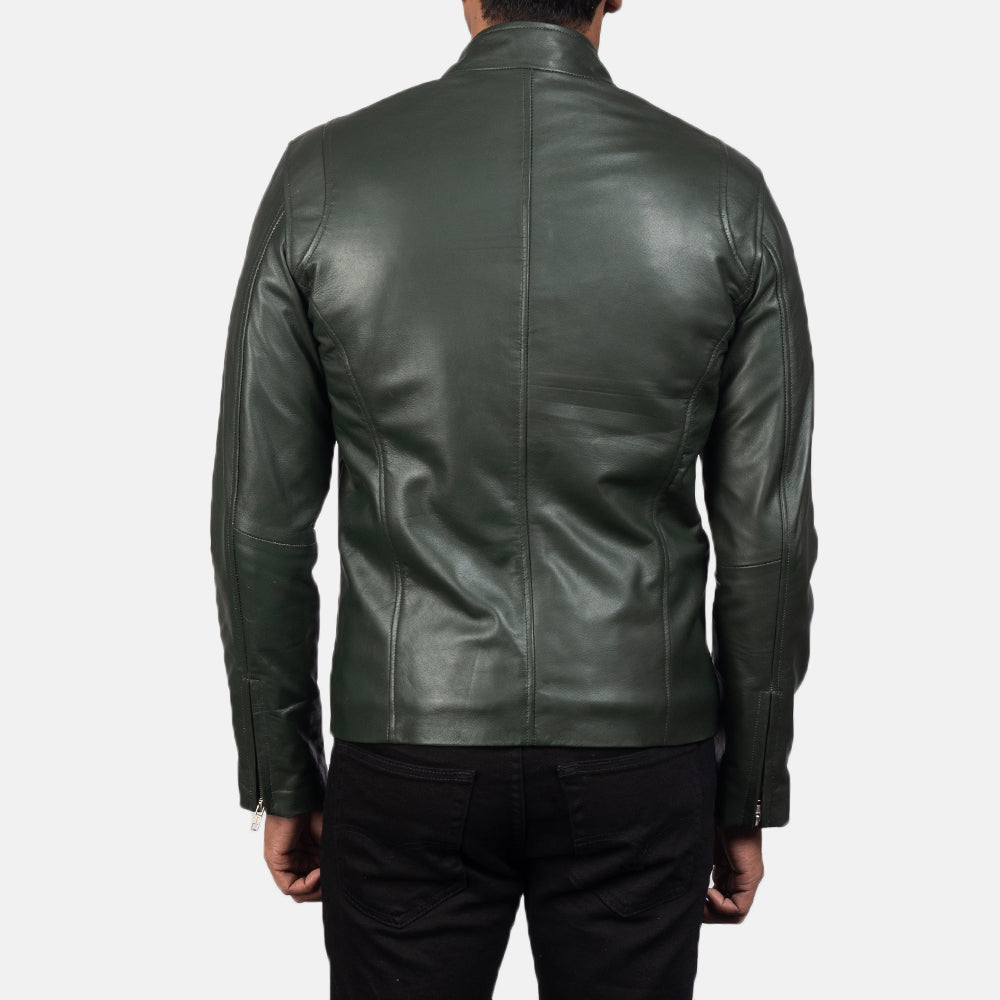 Ionic Veste Motard en Cuir pour Homme – Vue produit alternative 5