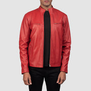 Ionic Veste Motard en Cuir pour Homme – Vue produit alternative 1