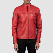 Ionic Veste Motard en Cuir pour Homme – Vue produit alternative 3