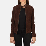 Kelsee Veste Motard en Cuir pour Femme – Vue produit alternative 1