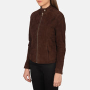 Kelsee Veste Motard en Cuir pour Femme – Vue produit alternative 2