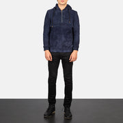 Kenton Hooded Veste en Cuir pour Homme – Vue produit alternative 3