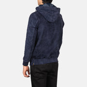 Kenton Hooded Veste en Cuir pour Homme – Vue produit alternative 5