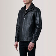 Klen Brown Classic Jacket For Men - Vue de profil avec coupe de manche ergonomique