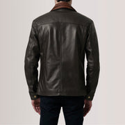 Klen Veste en Cuir pour Homme – Vue produit alternative 4