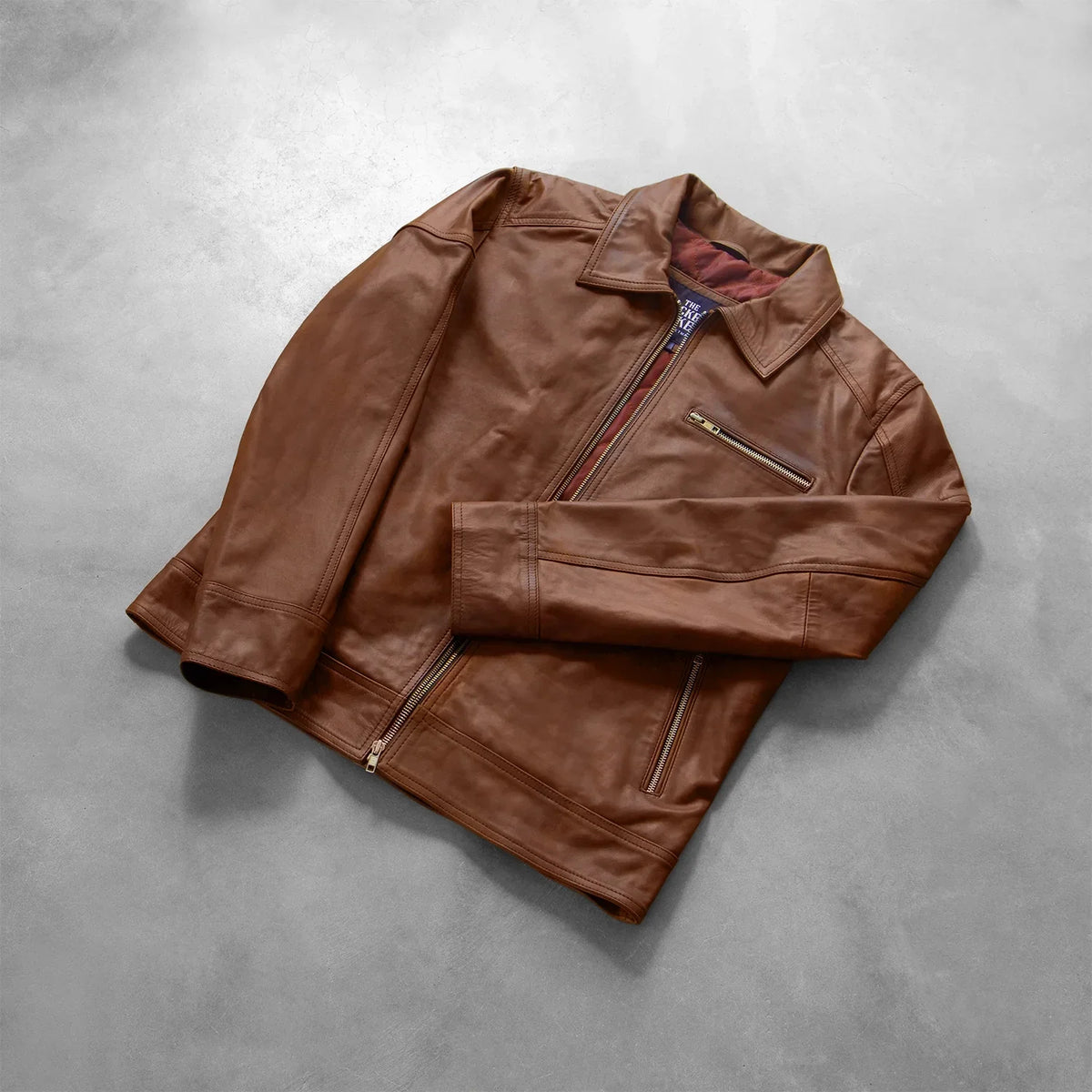 
Lavendard Veste Motard en Cuir pour Homme – alternate product view 7