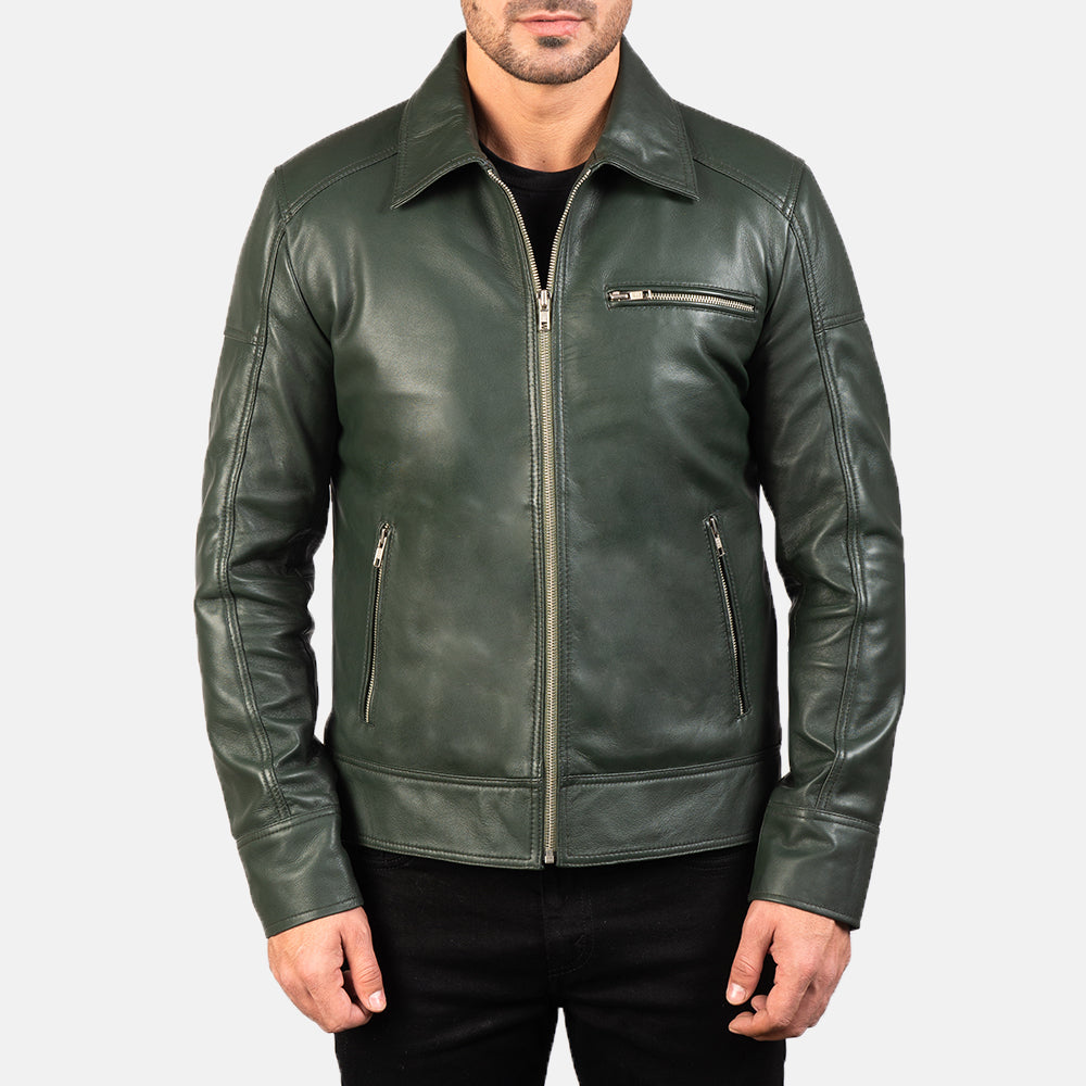 
Lavendard Veste Motard en Cuir pour Homme – alternate product view 3