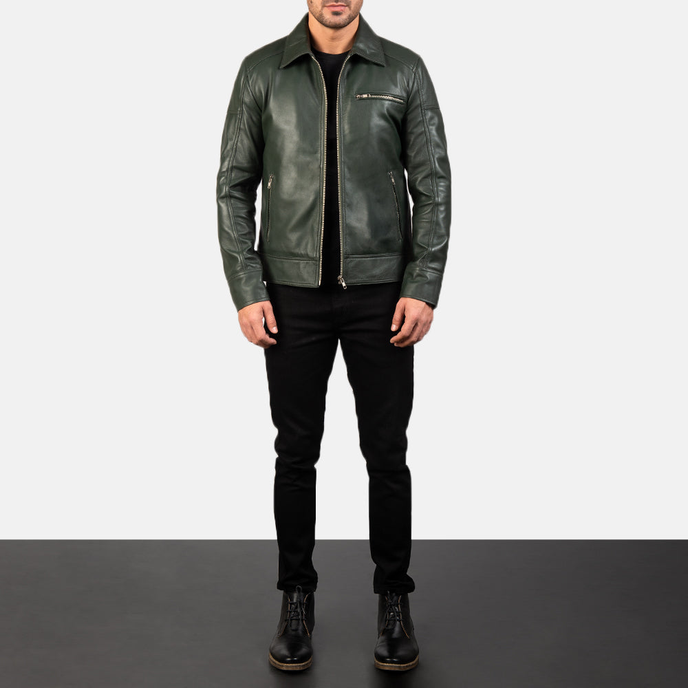 
Lavendard Veste Motard en Cuir pour Homme – alternate product view 4