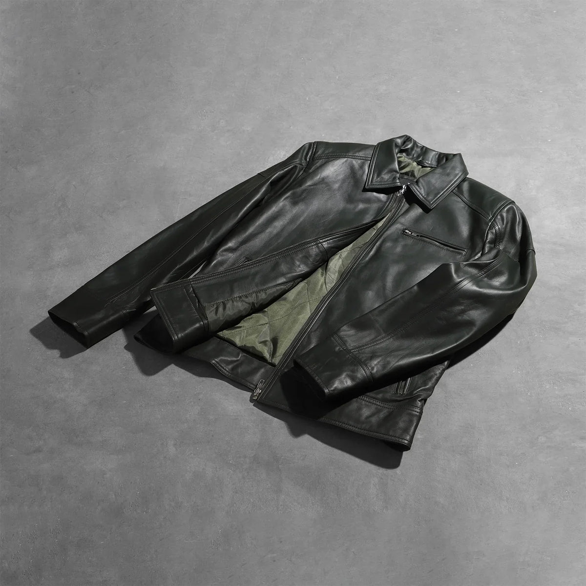 
Lavendard Veste Motard en Cuir pour Homme – alternate product view 7