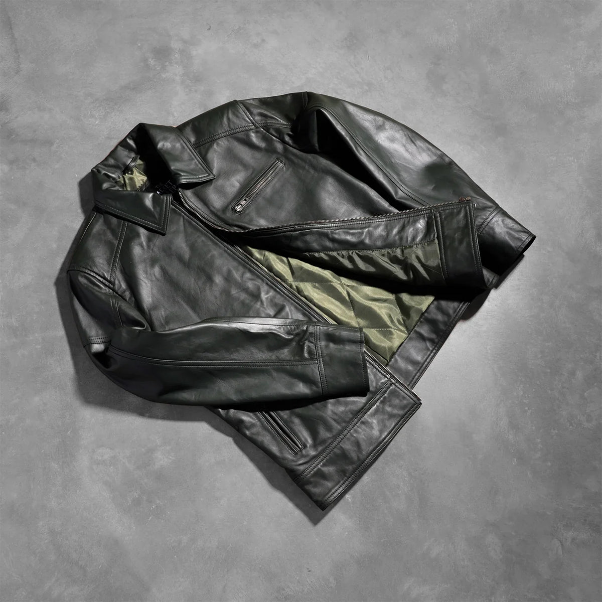 
Lavendard Veste Motard en Cuir pour Homme – alternate product view 8