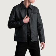 
Lavendard Veste Motard en Cuir pour Homme – alternate product view 1