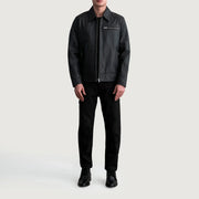 
Lavendard Veste Motard en Cuir pour Homme – alternate product view 4