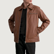 
Lavendard Veste Motard en Cuir pour Homme – alternate product view 1