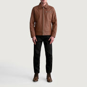 
Lavendard Veste Motard en Cuir pour Homme – alternate product view 4