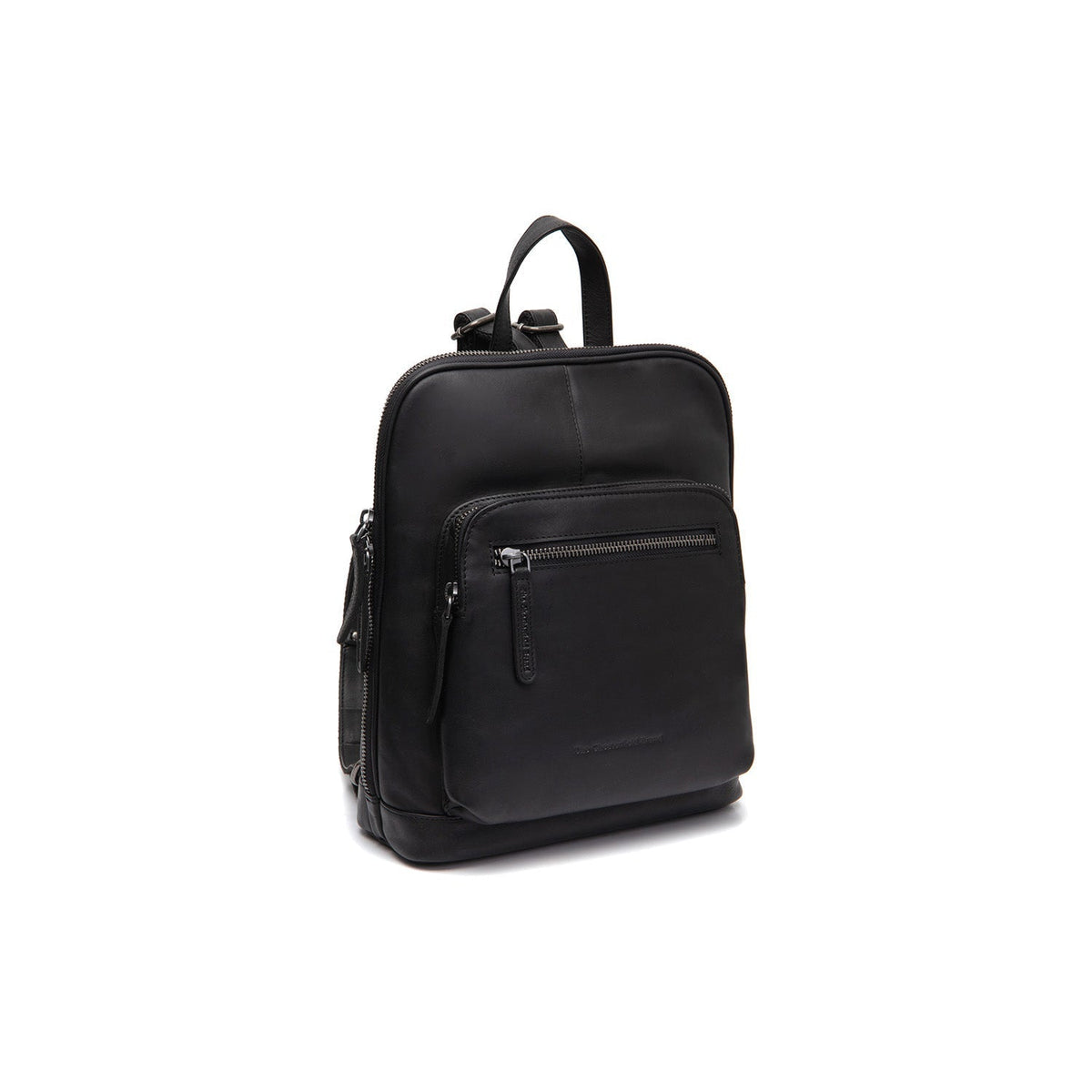 Floran Full-Grain Leather Backpack pour Femme in Classic 100% Full-Grain Leather - Full Exterior Front Profile View | Acheter en ligne