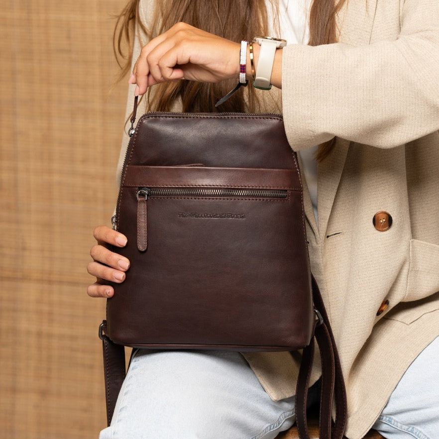 Linford Full-Grain Leather Backpack pour Femme – Vue produit alternative 3