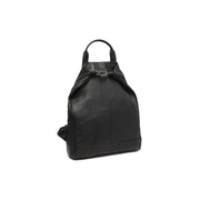 Manchester Full-Grain Leather Backpack pour Femme in Classic 100% Full-Grain Leather - Full Exterior Front Profile View | Acheter en ligne