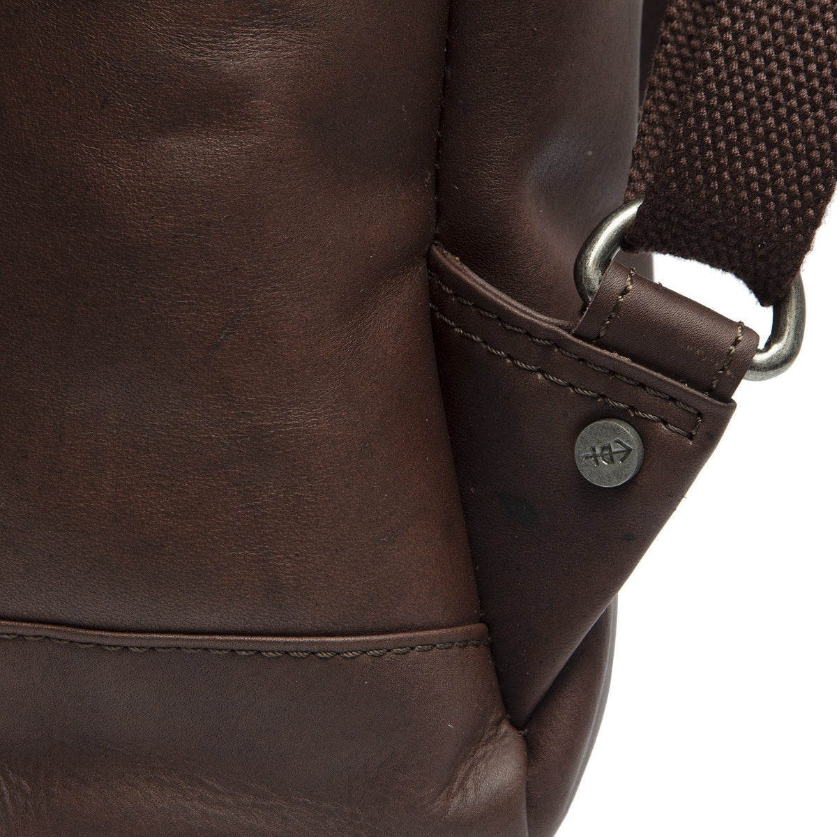 Brown Leather Backpack Manchester, detail view 4