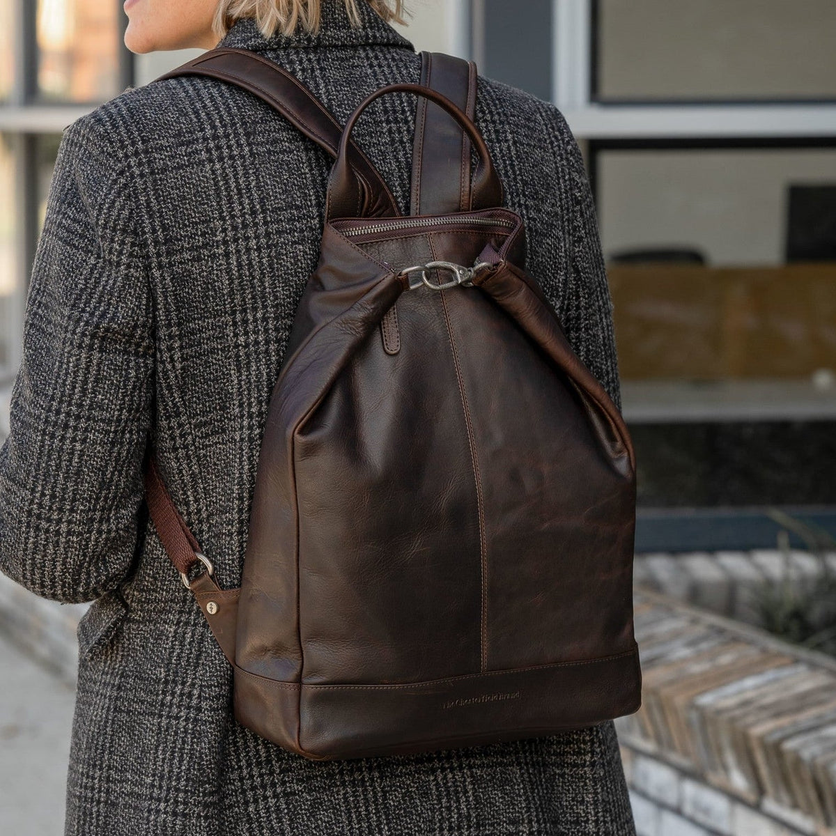 Manchester Full-Grain Leather Backpack pour Femme – Vue produit alternative 2